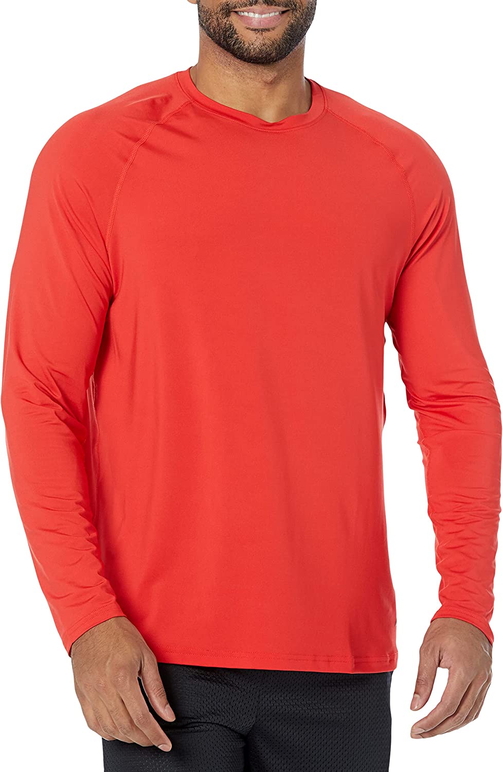 230816041155989_1 Essentials Men's Tech Stretch Long-Sleeve T-Shirt - Image 1